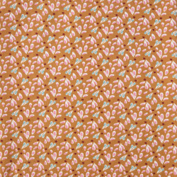 Bedruckter Jersey TIPAVAO Karamell / Verblasstes Rosa